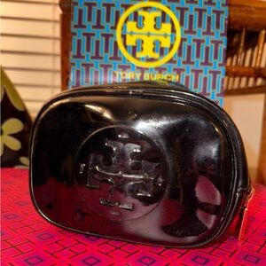 Tory Burch Black Cosmetic Pouch